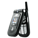 Black LG U8360, 3G + Triband Music Phone - Refurbished