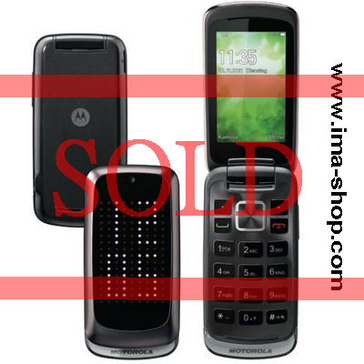 Motorola Gleam Plus / Gleam+, Dark Mercury Silver, LED Display Flip Phone - Brand New & Original