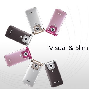 Panasonic VS2, Triband, Fashion Phone (3 colors) - Refurbished